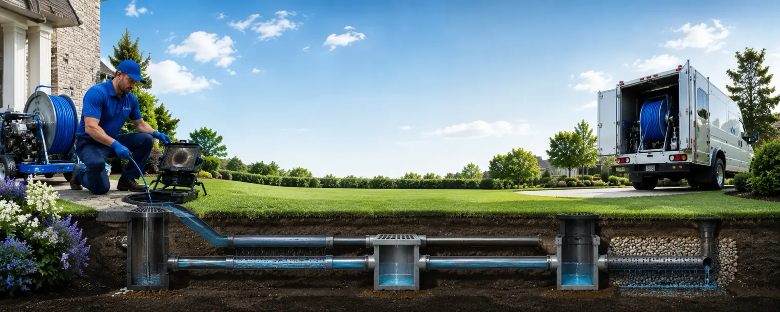 Outdoor drain cleaning information for Clarksville, NY